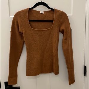 Brown Wilfred fitted sweater